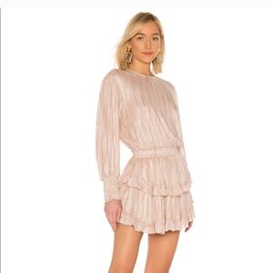 Misa Los Angeles Katia dress in blush stripe XS